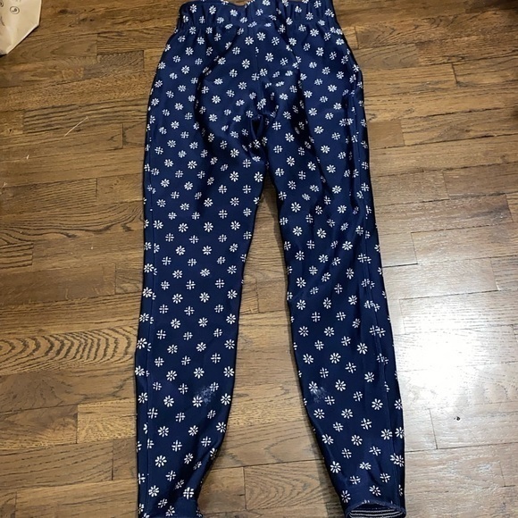 Obermeyer Pants - Obermeyer Navy Snowflake Ski Pants